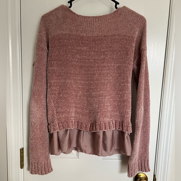 Dusty pink Chenille sweater - Picture 3 of 4